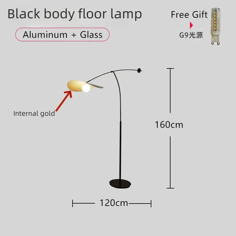 Lampadaire LED de pêche au design minimaliste et moderne | Marco Lucetti Lampadaire interionG / Blanc froid
