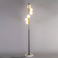 Lampadaire LED Design Doré Boule en Verre | Marco Lucetti 160cm