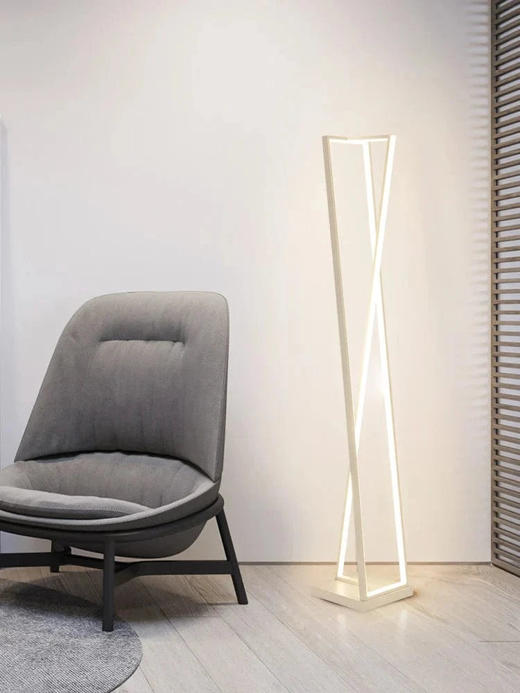 Lampadaire Led design noir et blanc | Marco Lucetti
