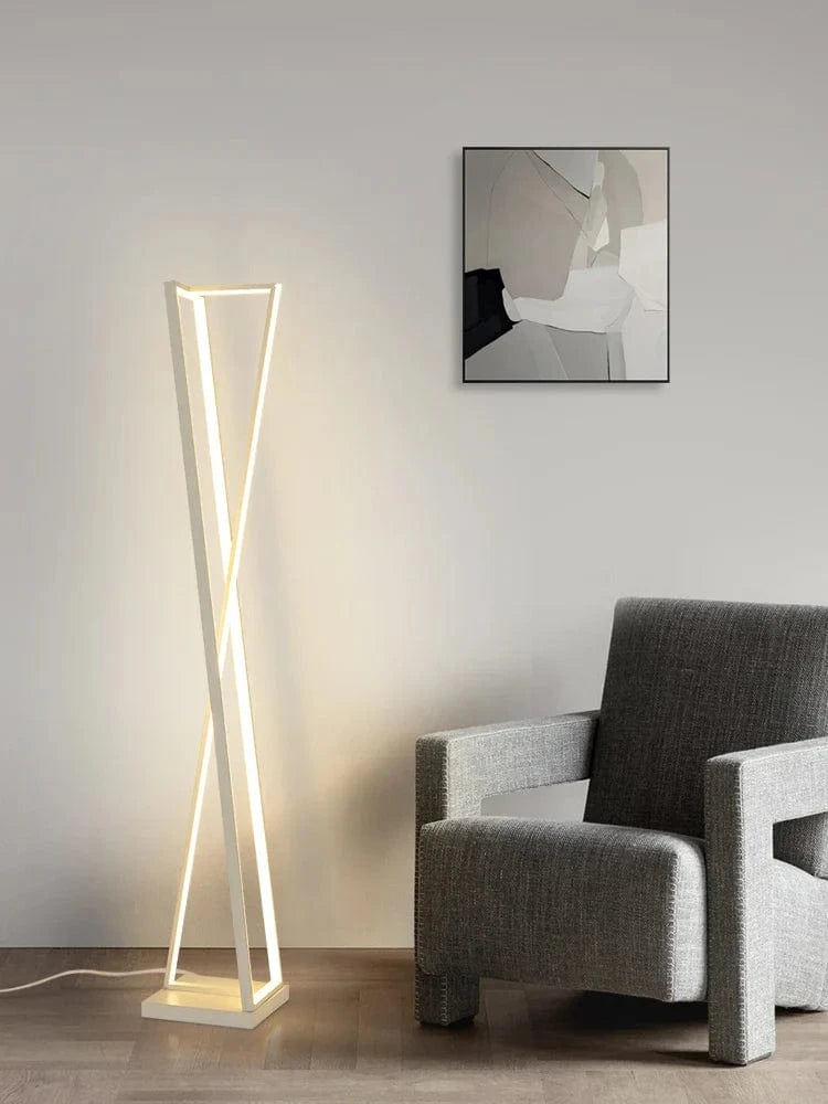 Lampadaire Led design noir et blanc | Marco Lucetti