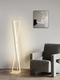 Lampadaire Led design noir et blanc | Marco Lucetti