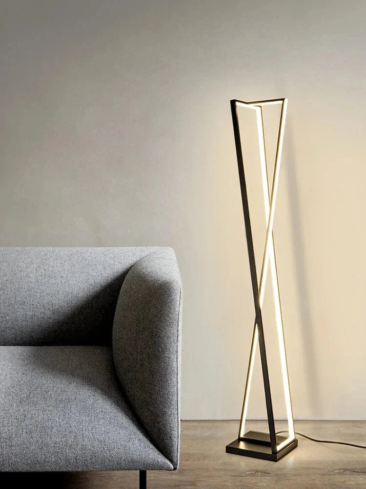 Lampadaire Led design noir et blanc | Marco Lucetti