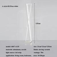 Lampadaire Led design noir et blanc | Marco Lucetti Lampadaire blanc / Lumière chaude (3000K)