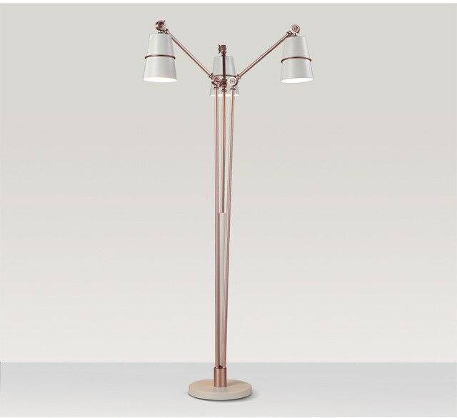 Lampadaire LED doré Brilliance | Marco Lucetti Blanc