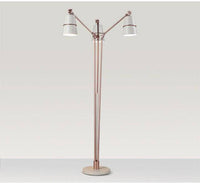 Lampadaire LED doré Brilliance | Marco Lucetti Blanc
