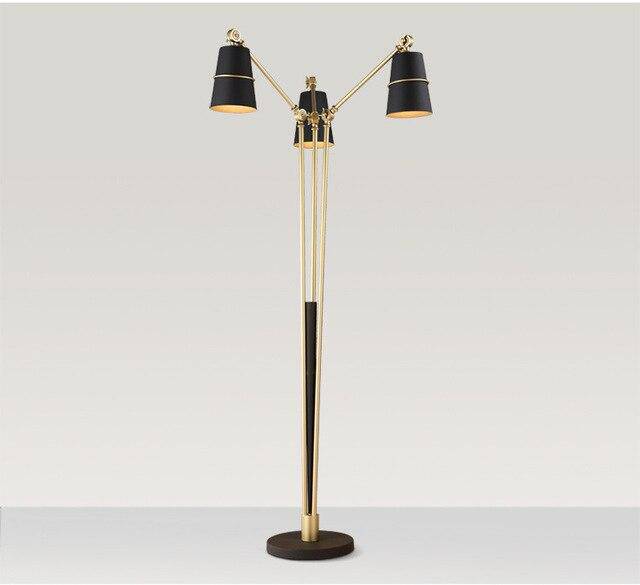 Lampadaire LED doré Brilliance | Marco Lucetti Noir