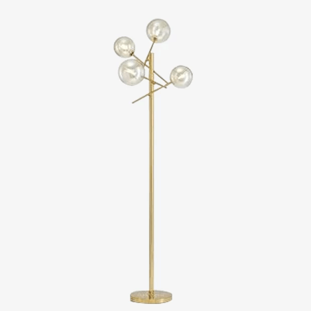 Lampadaire LED doré design "Glowing Branches" | Marco Lucetti