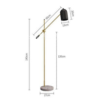 Lampadaire LED Doré - Édition Luxe | Marco Lucetti