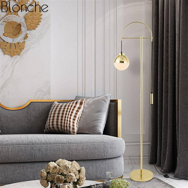 Lampadaire LED doré Iron Luxe | Marco Lucetti