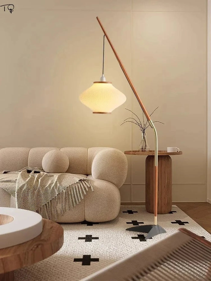 Lampadaire LED E27 de Pêche Médiéval au Design Japonais | Marco Lucetti Prise UE
