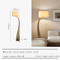 Lampadaire LED en bois design moderne - Luminaire décoratif Premium | Marco Lucetti