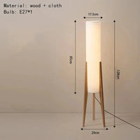 Lampadaire LED en bois style coréen - GlowKor Woodlamp | Marco Lucetti Bois clair / 3000K
