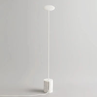 Lampadaire LED en marbre : Élégance Moderne | Marco Lucetti Blanc