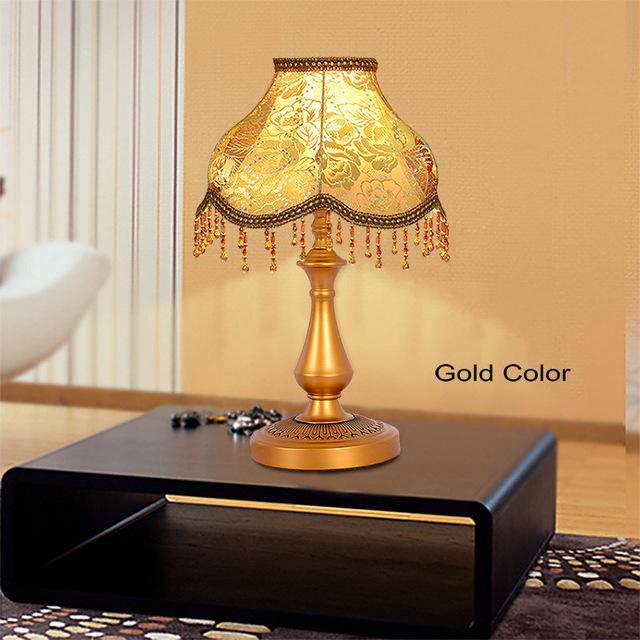 Lampadaire LED en tissu - Élégance illuminée | Marco Lucetti Lampe à poser - Doré