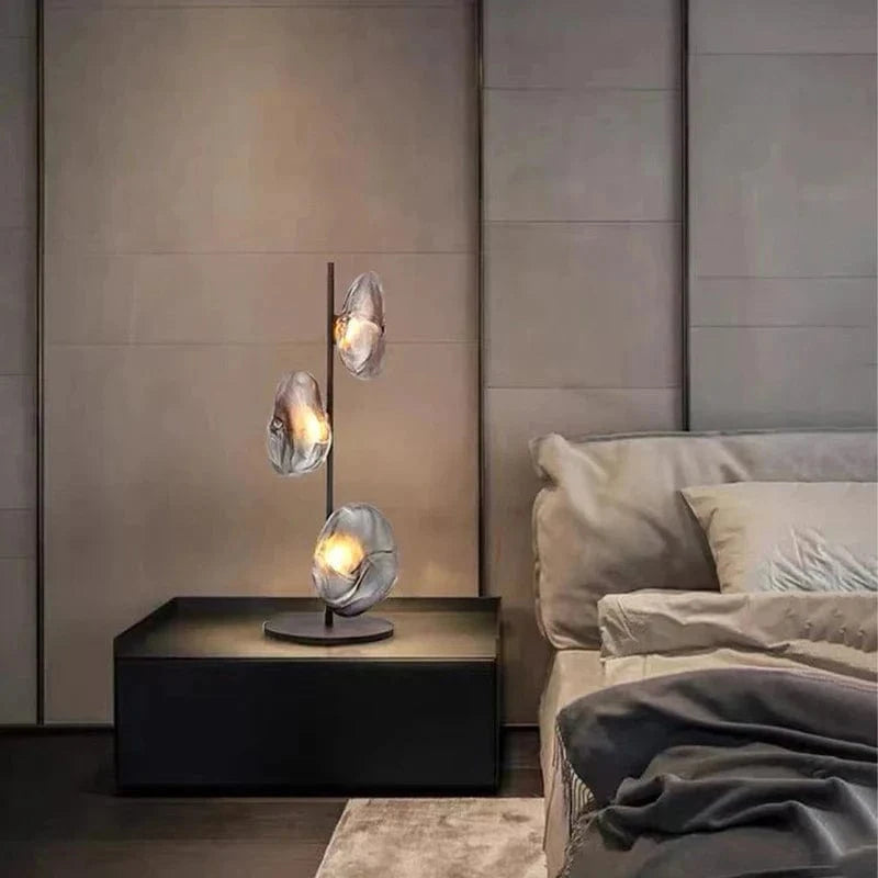 Lampadaire LED en verre chic | Marco Lucetti