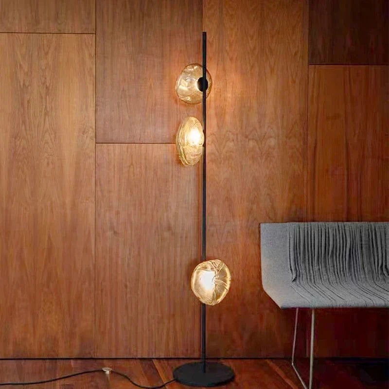 Lampadaire LED en verre chic | Marco Lucetti