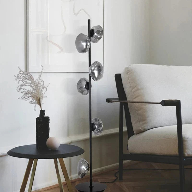 Lampadaire LED en verre chic | Marco Lucetti