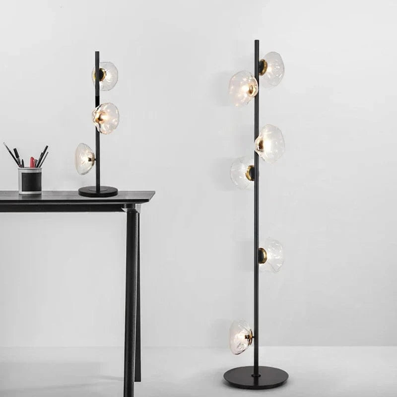 Lampadaire LED en verre chic | Marco Lucetti