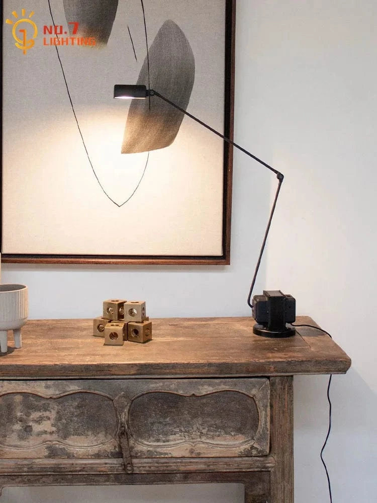 Lampadaire LED industriel design italien avec bras oscillant classique | Marco Lucetti