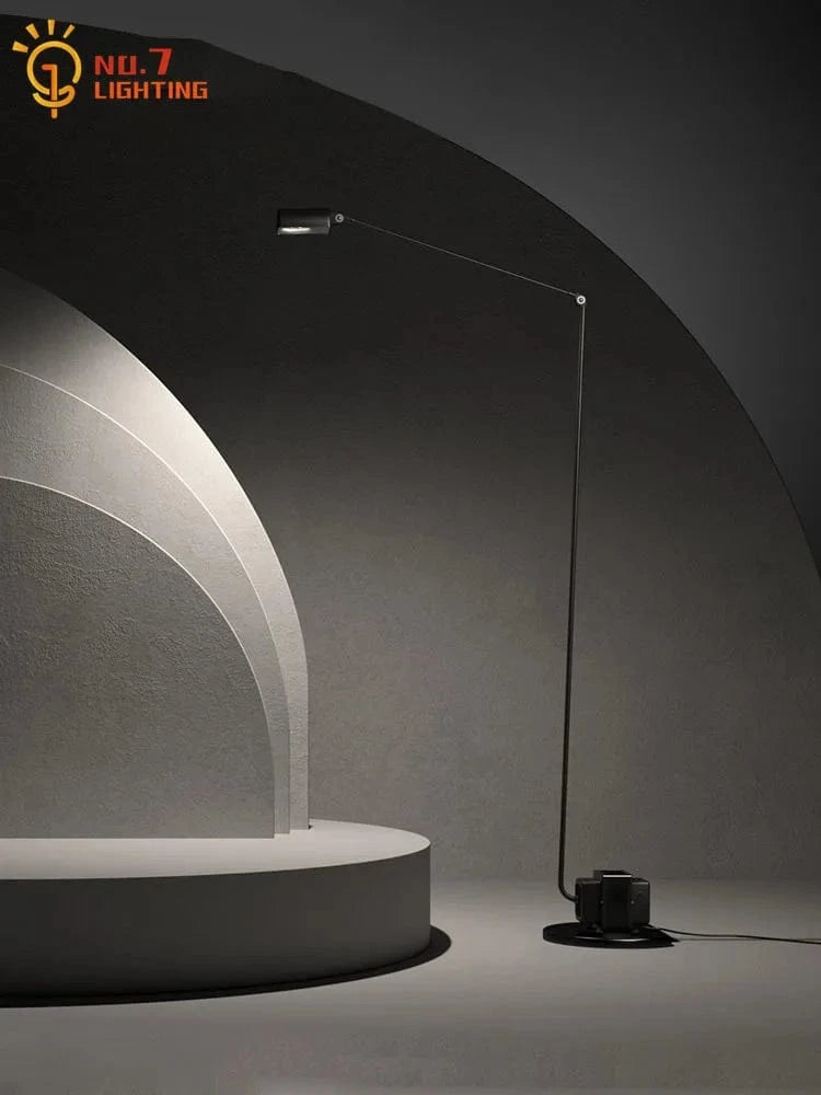 Lampadaire LED industriel design italien avec bras oscillant classique | Marco Lucetti