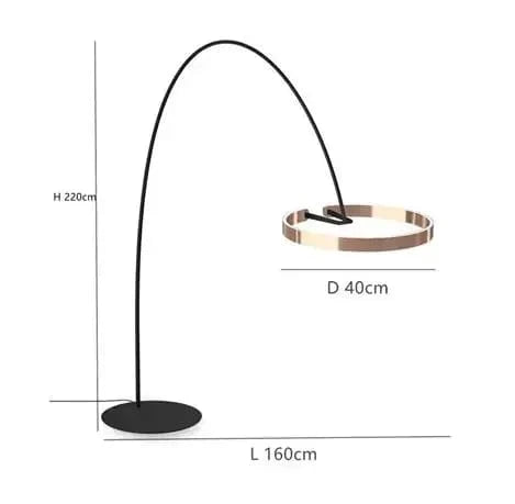 Lampadaire LED Italien pour un intérieur élégant | Marco Lucetti Or rose 40cm / Lumière tricolore