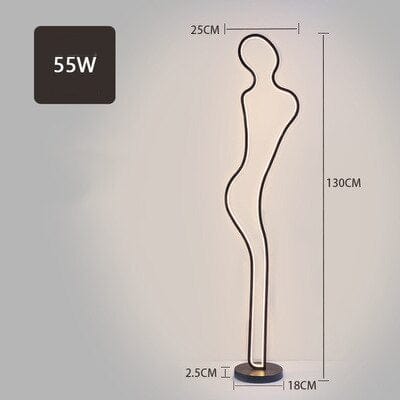 Lampadaire LED "Linus" en forme de figure humaine | Marco Lucetti