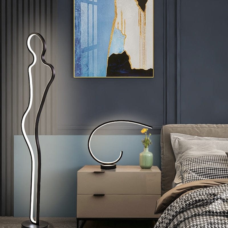 Lampadaire LED "Linus" en forme de figure humaine | Marco Lucetti