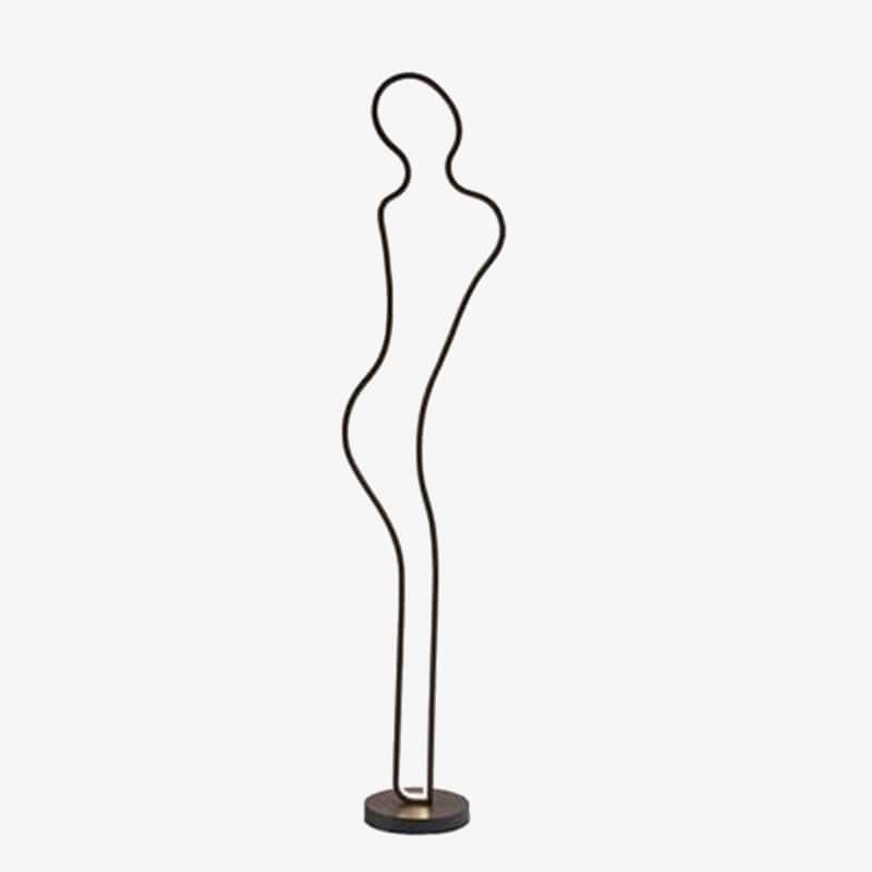 Lampadaire LED "Linus" en forme de figure humaine | Marco Lucetti Naturelle
