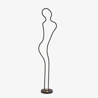 Lampadaire LED "Linus" en forme de figure humaine | Marco Lucetti Naturelle