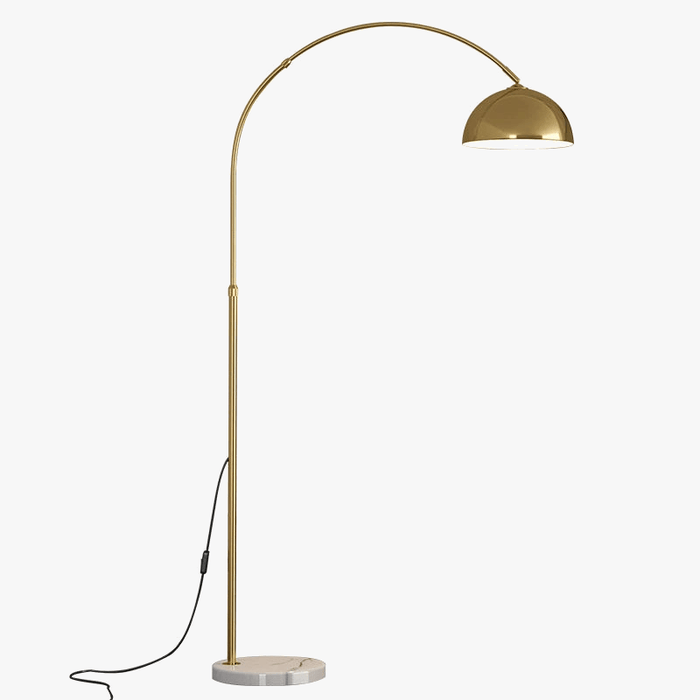 Lampadaire LED Moderne Base en Marbre Métal Debout - Lumière pour Chambre ou Salon | Marco Lucetti