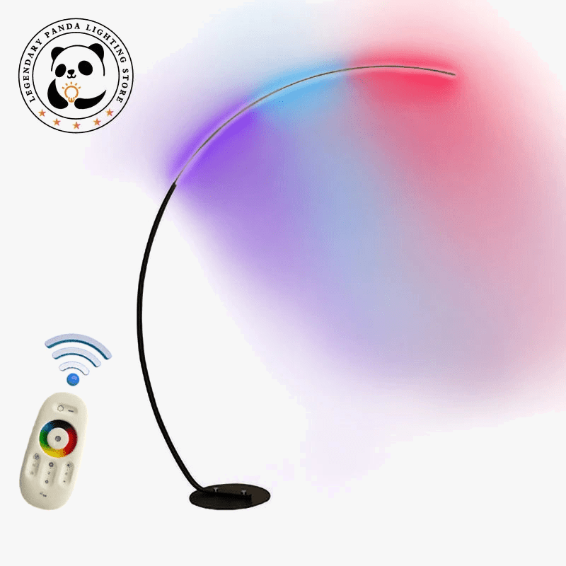 Lampadaire LED Moderne Noir et Blanc | Art Luminaire Maison Intérieur  | Marco Lucetti