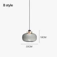 Suspension LED nordique contemporaine.