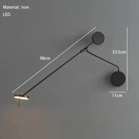 Lampadaire LED Modulo Pivotant Minimaliste 3000/4000K | Marco Lucetti C / Lumière chaude