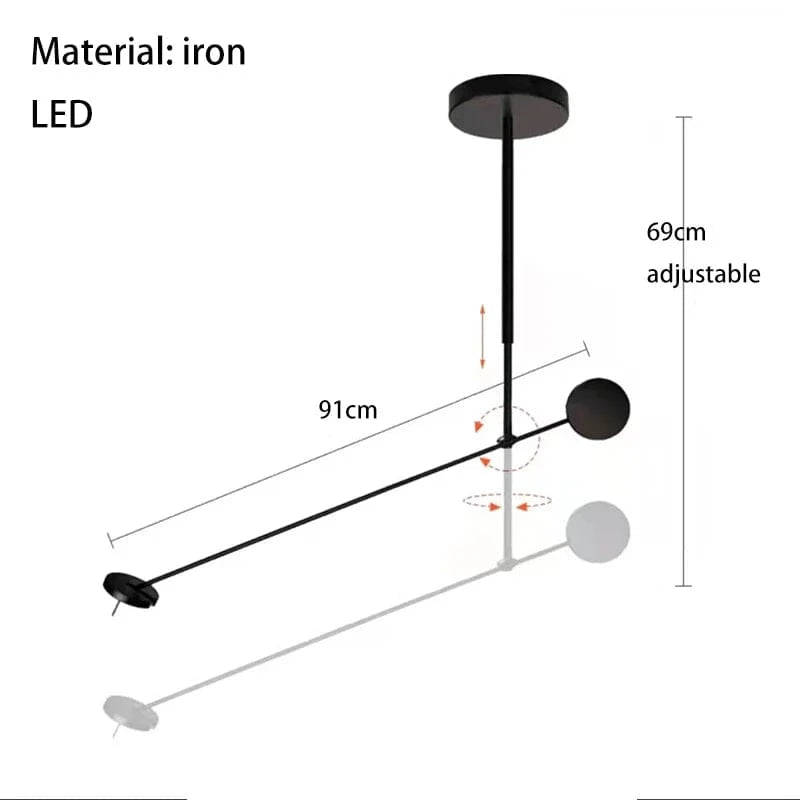 Lampadaire LED Modulo Pivotant Minimaliste 3000/4000K | Marco Lucetti E / Lumière chaude