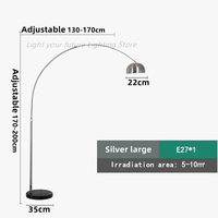 Lampadaire LED Nordic Light avec Base en Marbre et Galvanoplastie de Luxe | Marco Lucetti