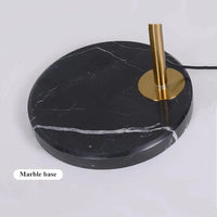 Lampadaire LED Nordic Light avec Base en Marbre et Galvanoplastie de Luxe | Marco Lucetti