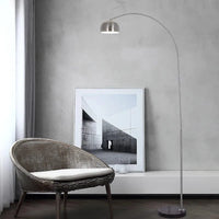 Lampadaire LED Nordic Light avec Base en Marbre et Galvanoplastie de Luxe | Marco Lucetti