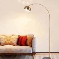 Lampadaire LED Nordic Light avec Base en Marbre et Galvanoplastie de Luxe | Marco Lucetti