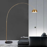 Lampadaire LED Nordic Light avec Base en Marbre et Galvanoplastie de Luxe | Marco Lucetti