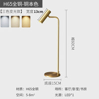 Lampadaire LED Nordica - Minimaliste & Réglable. | Marco Lucetti Lampe de table B Or / 3 couleurs de lumières