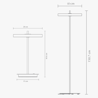 Lampadaire LED Nordik - Éclairage Intérieur Personnalisé | Marco Lucetti