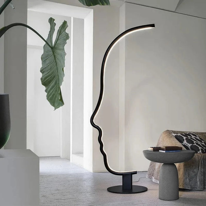 Lampadaire Led nordique "Visage Illuminé" | Marco Lucetti