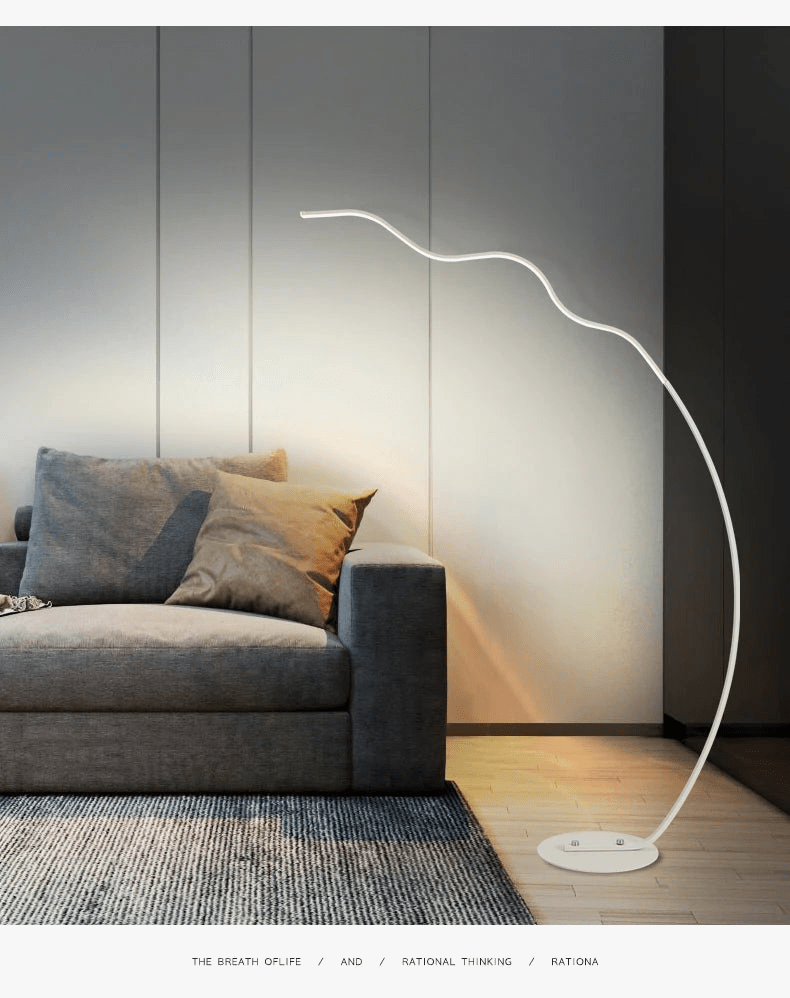 Lampadaire LED Ondulé avec Télécommande | Marco Lucetti