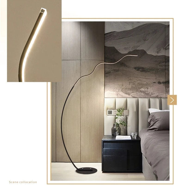 Lampadaire LED Ondulé avec Télécommande | Marco Lucetti