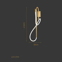 Lampadaire LED Postmoderne Avec Notes Musicales Pour Diverses Pièces | Marco Lucetti Applique 1