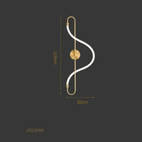 Lampadaire LED Postmoderne Avec Notes Musicales Pour Diverses Pièces | Marco Lucetti Applique