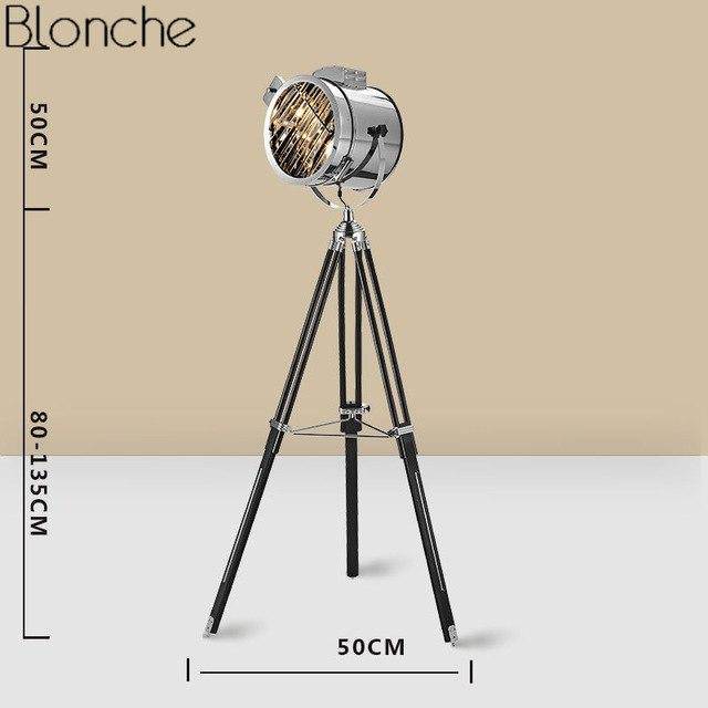 Lampadaire LED Projecteur Tripode en Métal | Marco Lucetti A