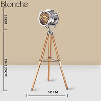 Lampadaire LED Projecteur Tripode en Métal | Marco Lucetti B