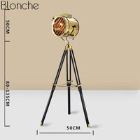 Lampadaire LED Projecteur Tripode en Métal | Marco Lucetti C