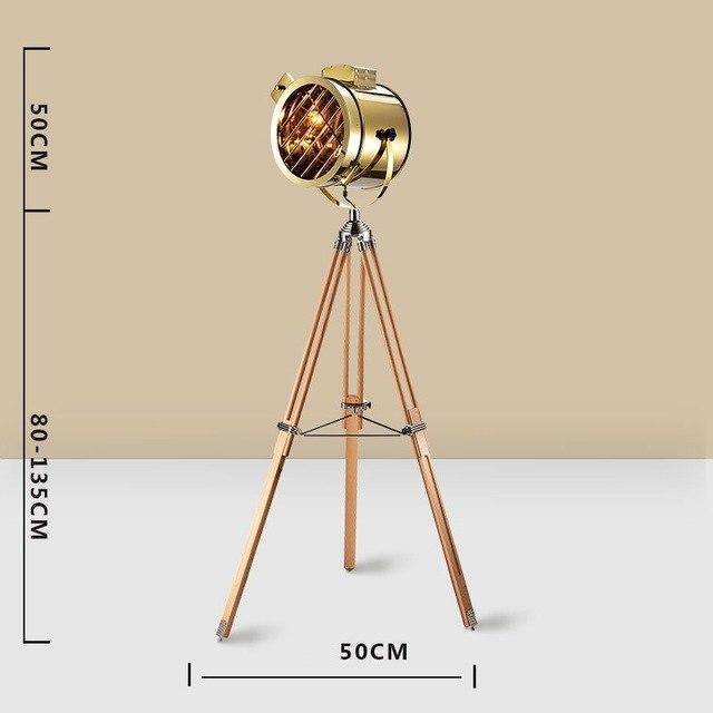 Lampadaire LED Projecteur Tripode en Métal | Marco Lucetti D